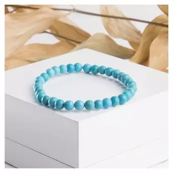 Браслет шар №4 "Бирюза новая"