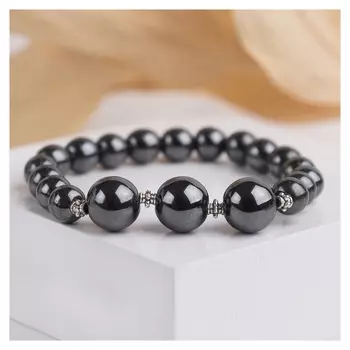 Браслет шар №6+№10 "Гематит"