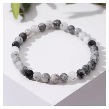 Браслет шар №6 "Агат волосатик"