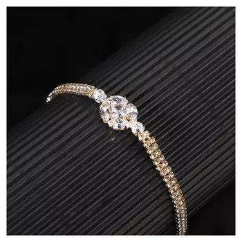 Браслет со стразами "Циркон" изыск, круг