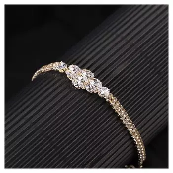 Браслет со стразами "Циркон" изыск, узор