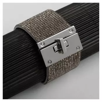 Браслет со стразами "Селебрити" толстая линия