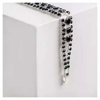 Браслет со стразами "Северное сияние" обрамлённые круги