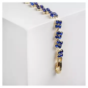 Браслет со стразами "Сияй" ромбики