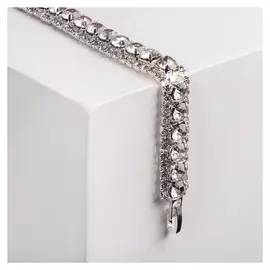 Браслет со стразами, змейка Северное сияние