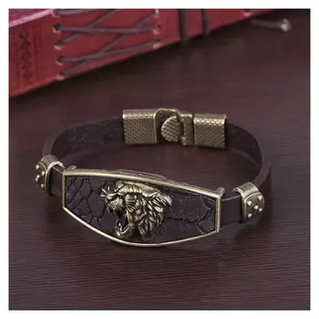 Браслет унисекс "Атлант" тигр, цвет медный в коричневом
