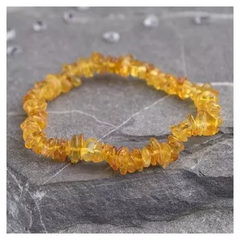 Браслет "Янтарь" галтовка мини