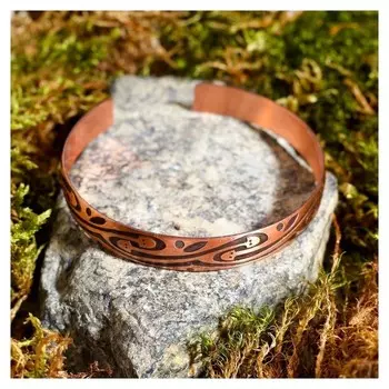 Браслет "Змеевик" пластинчатый узкий