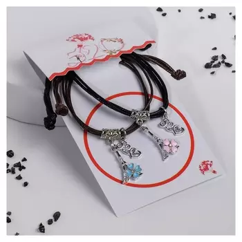 Браслеты "Неразлучники" цветочки