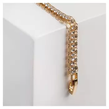 Браслеты со стразами "Сияй" нить пластинами