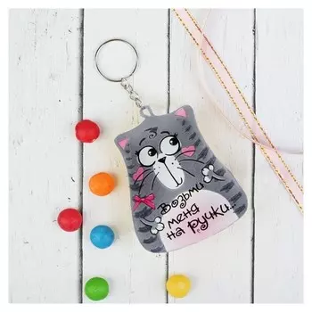 Брелок антистресс Кот «Возьми меня на ручки»