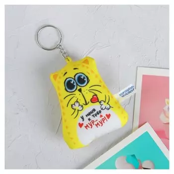 Брелок-антистресс «У меня к тебе мур-мур», 6×7см