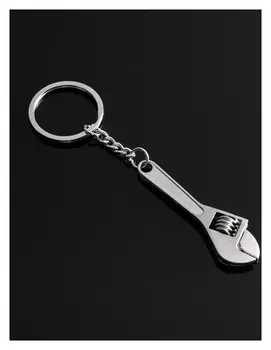 Брелок для ключей Cartage, "Разводной ключ", серебро