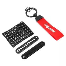 Брелок для ключей с табличкой номера, "Supreme"