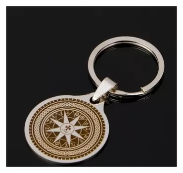 Брелок "Дорожный ангел", мед. сталь