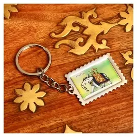 Брелок "Индия" металл 4х0,3х10 см