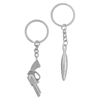 Брелок из металла, набор 2 шт