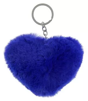 Брелок-пушистик "Сердечко меховое"