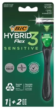 Бритва мужская Hybrid 3 Flex Sensitive