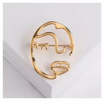 Брошь "Образ" эскиз, цвет золото