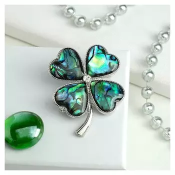 Брошь-подвеска "Галиотис" клевер