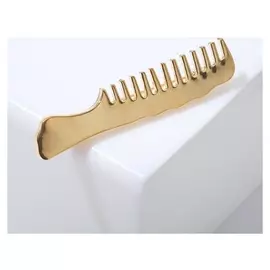 Брошь "Расчёска", цвет золото