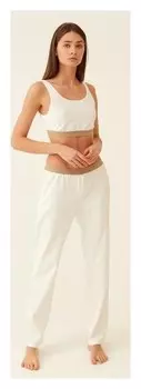 Брюки пижамные женские Minaku: Home Collection цвет экрю, р-р 48