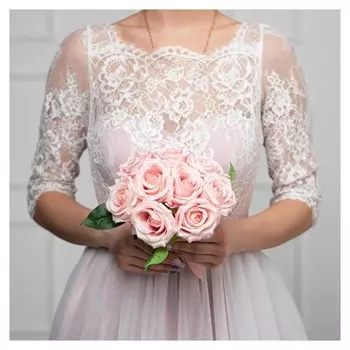 Букет-дублер «Любовь навсегда», розовые розы, 9 цветков