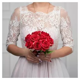 Букет-дублер «Счастье», красные розы, 9 цветков