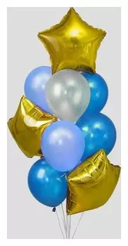 Букет из шаров «Облачко», латекс макарун, фольга, набор 12 шт.