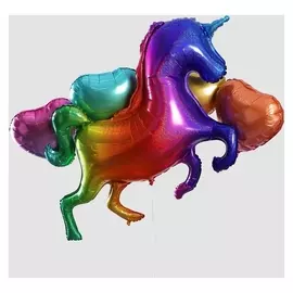 Букет из шаров "Радужный единорог", набор 5 шт