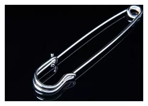 Булавка "Простая" 7 см, цвет серебро