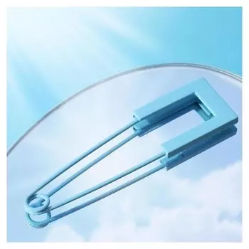 Булавка "Яркость" квадрат, 7см, цвет голубой