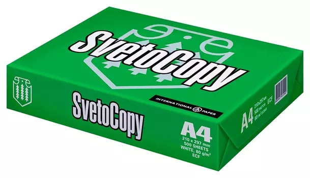 Бумага а4,500л, Svetocopy