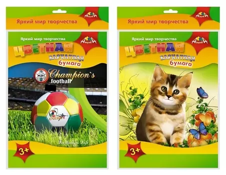 Бумага цветная 5л,5цв,а4,бархатная,с2529