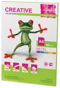 Бумага цветная Creative Color (Креатив) А4, 80 г/м2, 50 л., неон, салатовая, бнpr-50с
