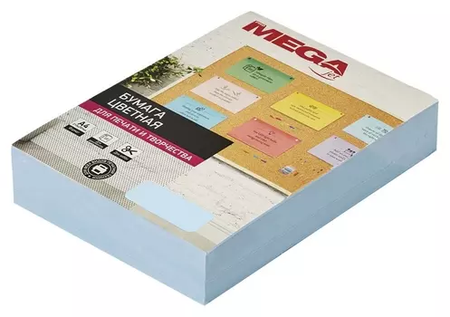 Бумага цветная Promega Jet (А4,80г,голубая пастель) пачка 500л