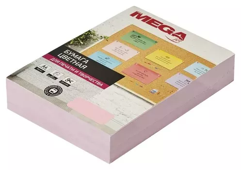 Бумага цветная Promega Jet (А4,80г,розовая пастель) пачка 500л.
