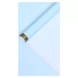Бумага глянцевая "Золотая полоса", голубой, 1 х 0,7 м, 2 листа