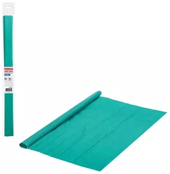Бумага гофрированная/креповая, 32 г/м2, 50х250 см, изумруд, в рулоне, Brauberg, 112524