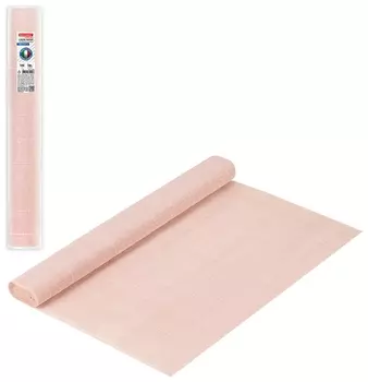 Бумага гофрированная/креповая (Италия) 140 г/м2, 50х250 см, бело-розовая (969), Brauberg Fiore, 112586