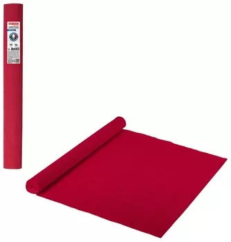 Бумага гофрированная/креповая (Италия) 140 г/м2, 50х250 см, красно-оранжевая (980), Brauberg Fiore, 112563