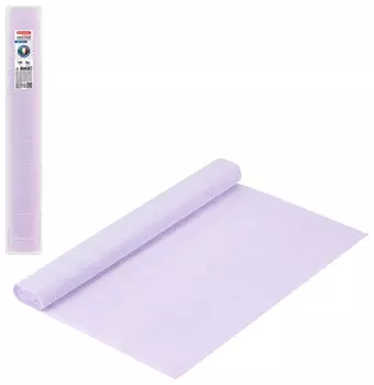 Бумага гофрированная/креповая (Италия) 140 г/м2, 50х250 см, светло-лиловая (992), Brauberg Fiore, 112590