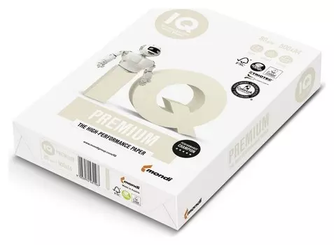 Бумага IQ Premium (А4, марка А+, 80 г/кв.м, 500 л)