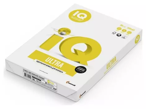 Бумага IQ Ultra (А3, марка А, 80 г/кв.м, 500 л)