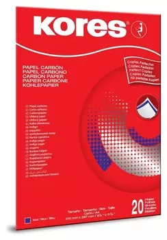 Бумага копировальная синяя Kores 1200 пачка 20л. ?7529079