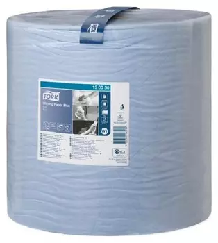 Бумага протирочная Tork W1 2сл.1500x1рул/кор,голубой 130050