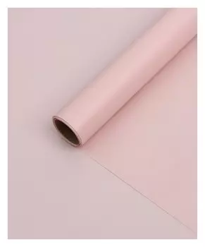 Бумага тишью с ламинацией, цвет розовый лотус, 58 см х 5 м 75 микрон
