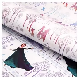 Бумага упаковочная глянцевая двусторонняя Холодное сердце Анна 60x90 см