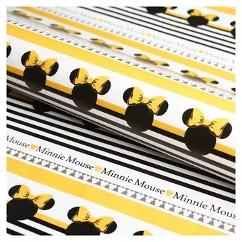 Бумага упаковочная Минни Маус 70х100 см Цвет желтый/черный